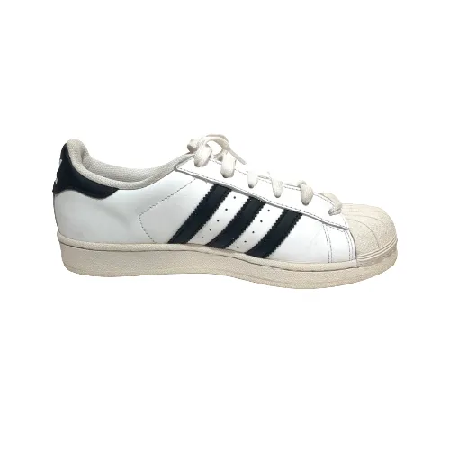 Adidas Women's Black & White Superstar Shoes | Gently Used |