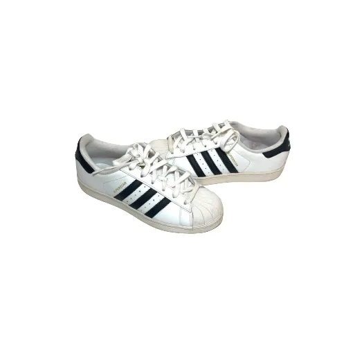 Adidas Women's Black & White Superstar Shoes | Gently Used |