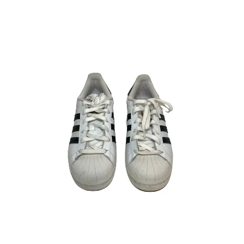 Adidas Women's Black & White Superstar Shoes | Gently Used |