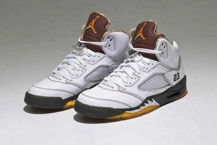 Air Jordan 5 Retro Cinder Sneakers, White