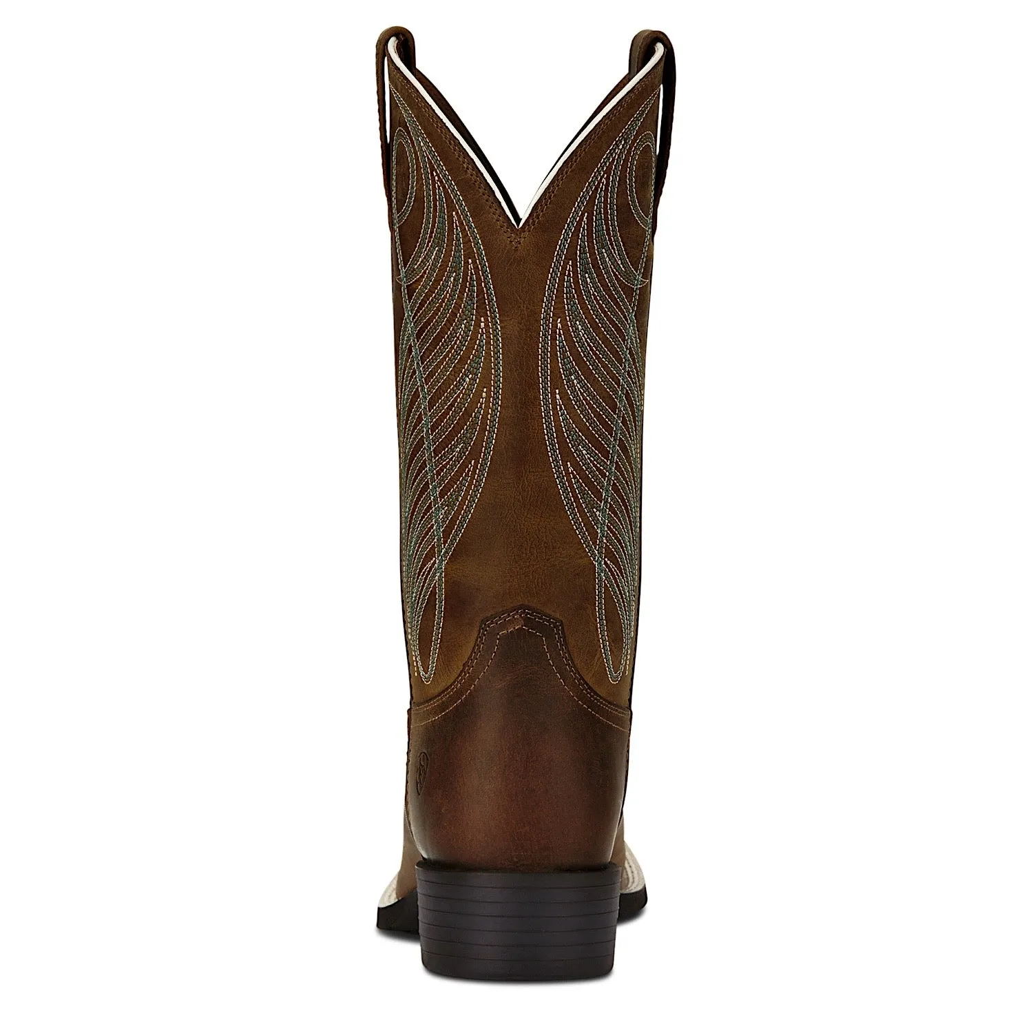 Ariat Women's Round Up Wide Square Toe Powder Brown