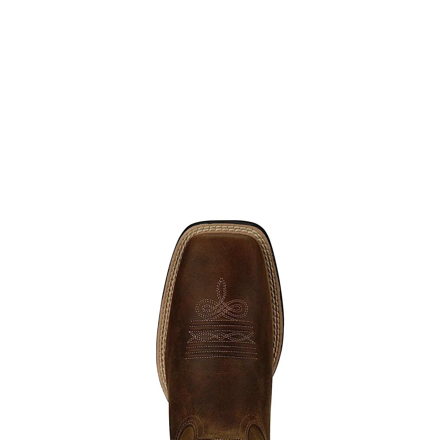 Ariat Women's Round Up Wide Square Toe Powder Brown