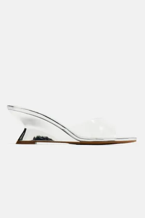 Baddie On The Go Wedges - Silver