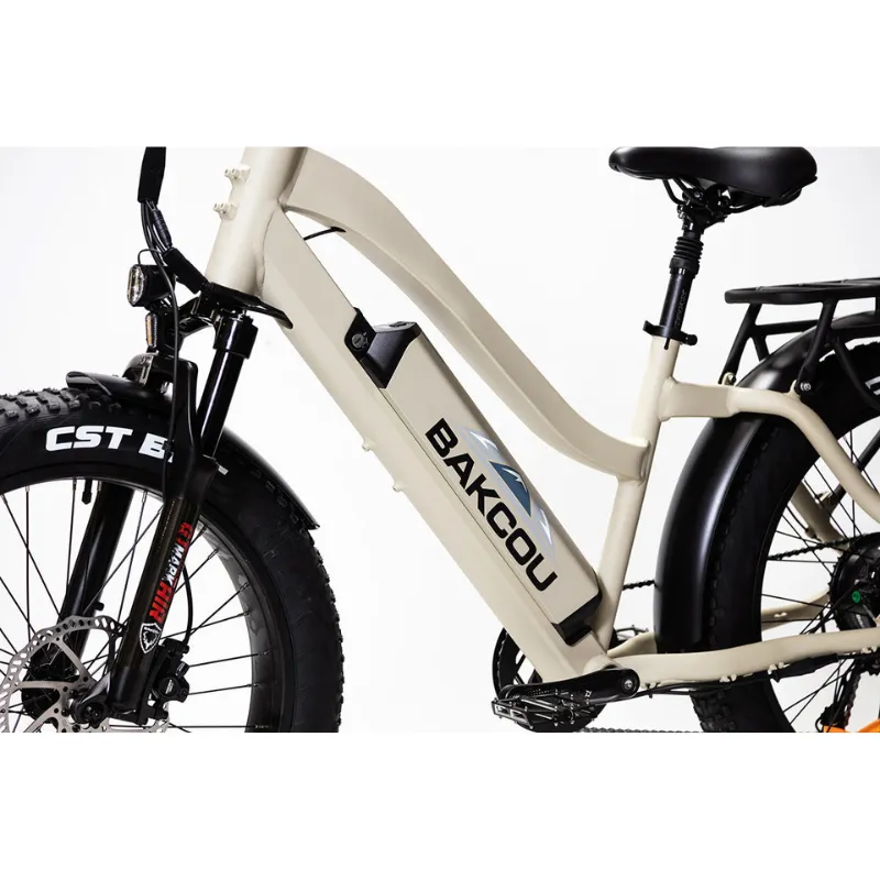 Bakcou Flatlander Step-Through (ST) 24" Electric Bike, 48V 750W