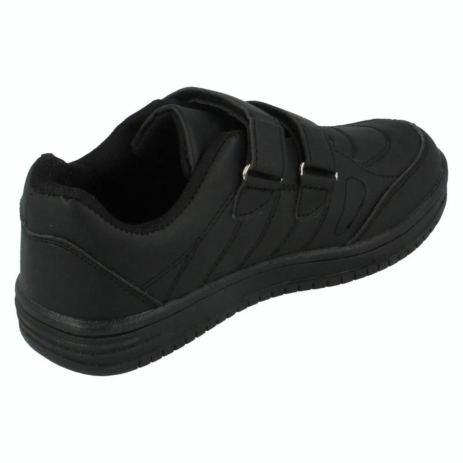 Black Strap School Shoe