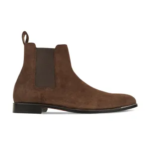 Bludenz - Men's Brown Kid Suede Chelsea Boot