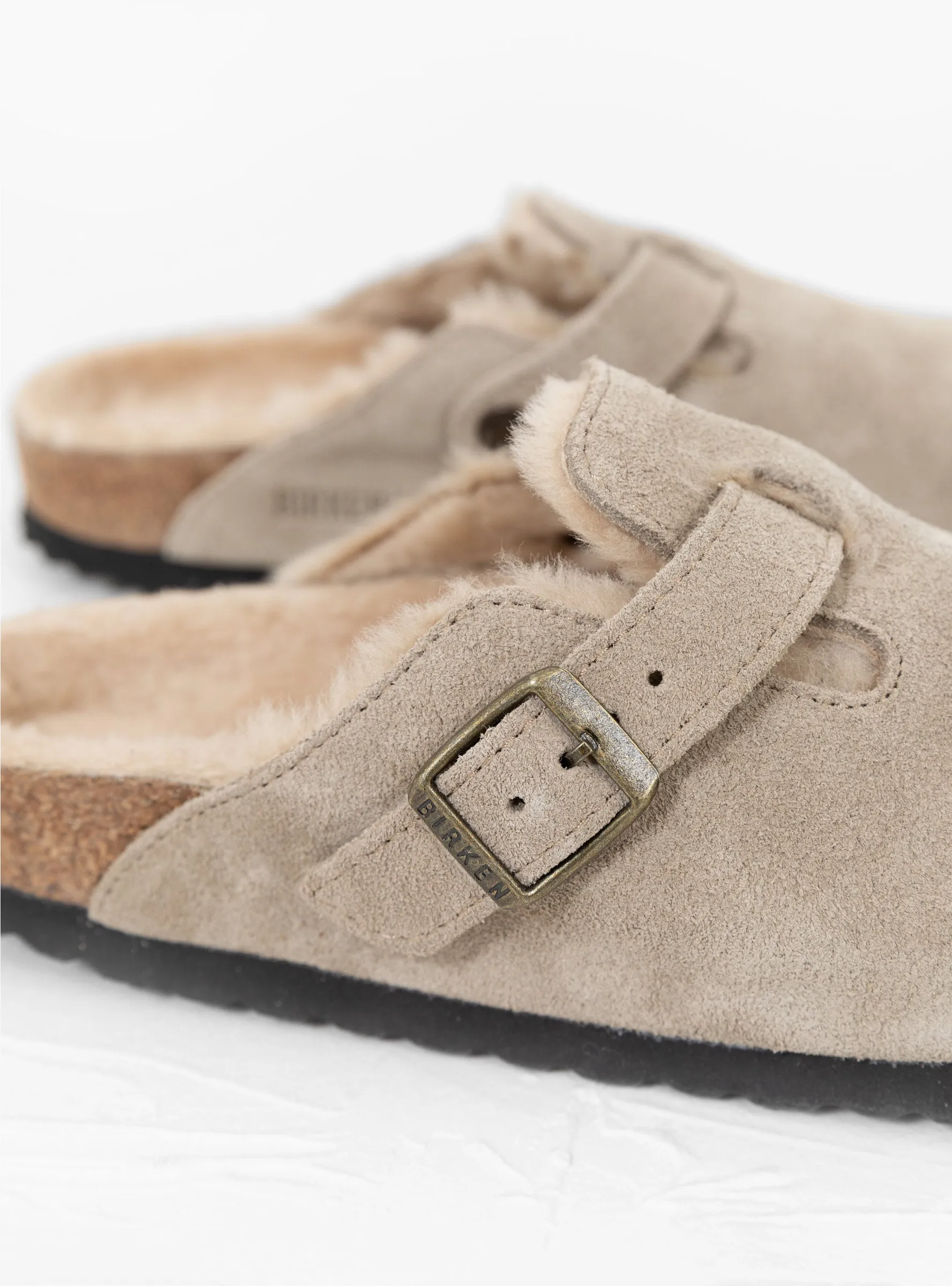 Boston Shearling Narrow Fit Taupe