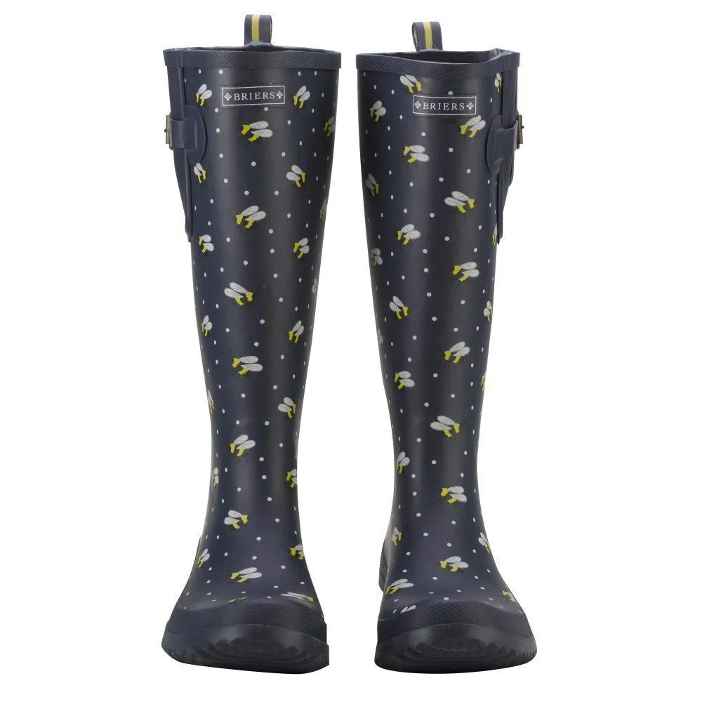 Briers Navy Bees Wellies - Size 4