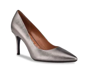 Calvin Klein Gayle leather shoes, metallic silver