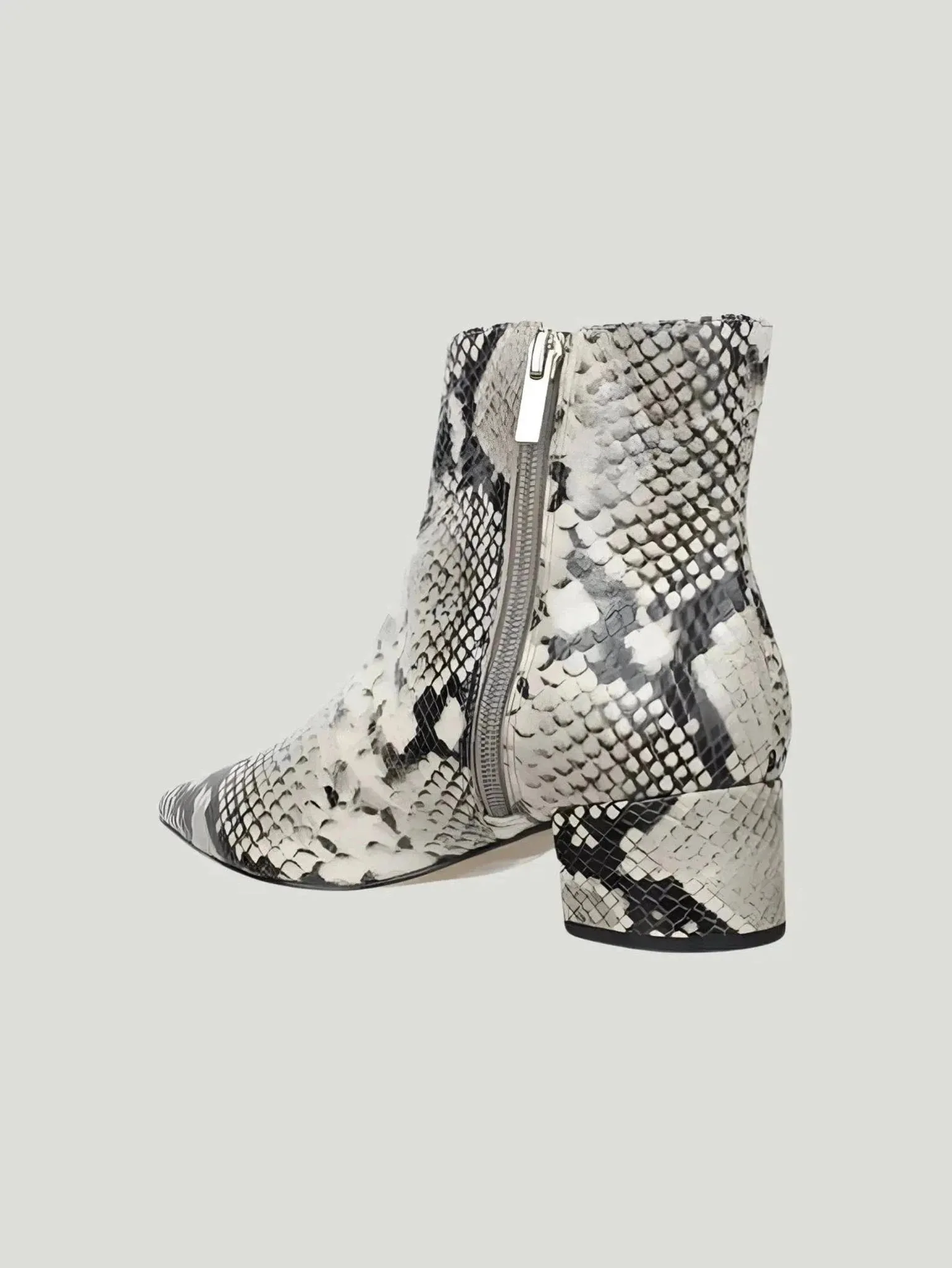 Carrano Python Embossed Leather Bootie