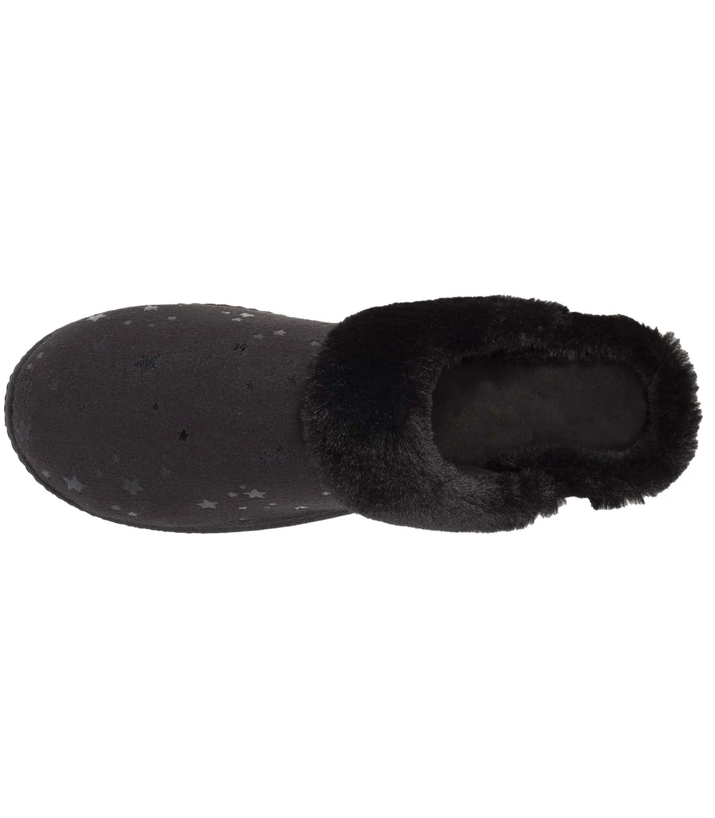 Chaussons mules Femme Talon Etoiles Noir