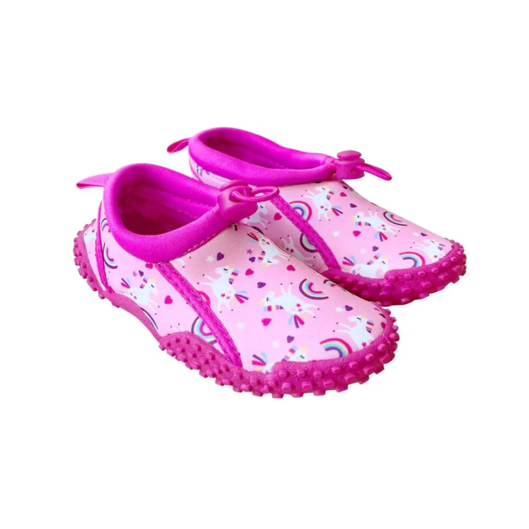 Cheekaaboo Toddler's Aqua Beach Shoes - Pink Unicorn