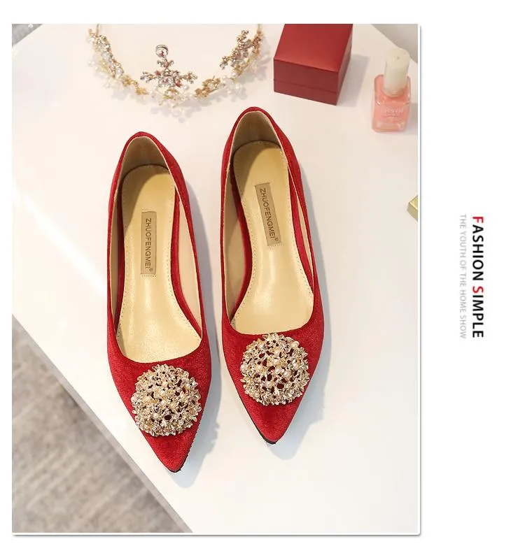 Chinese Wedding Red Bridal Shoes - 2207