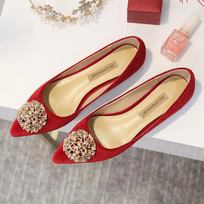 Chinese Wedding Red Bridal Shoes - 2207