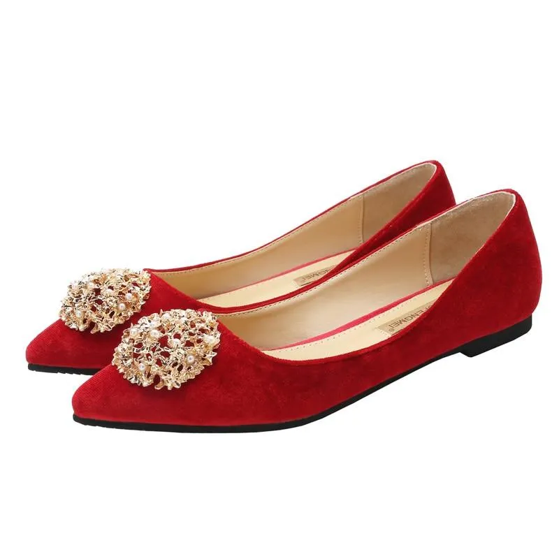 Chinese Wedding Red Bridal Shoes - 2207