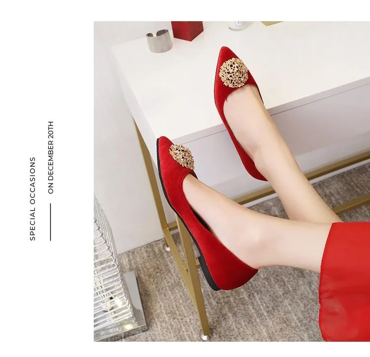 Chinese Wedding Red Bridal Shoes - 2207