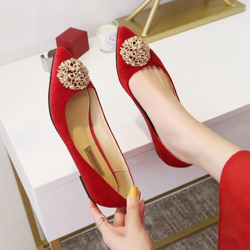 Chinese Wedding Red Bridal Shoes - 2207