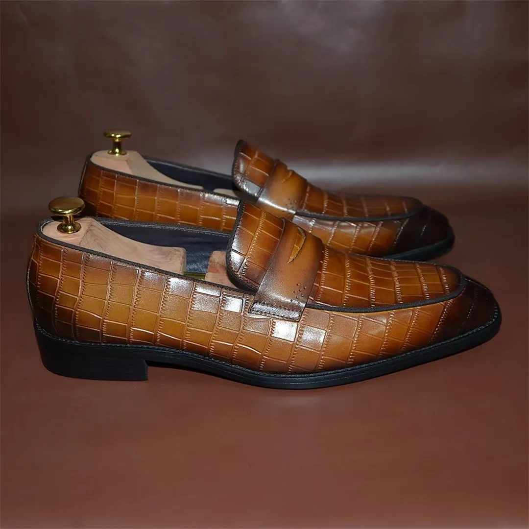 Contemporary Slip-On Elegance Dress Shoes