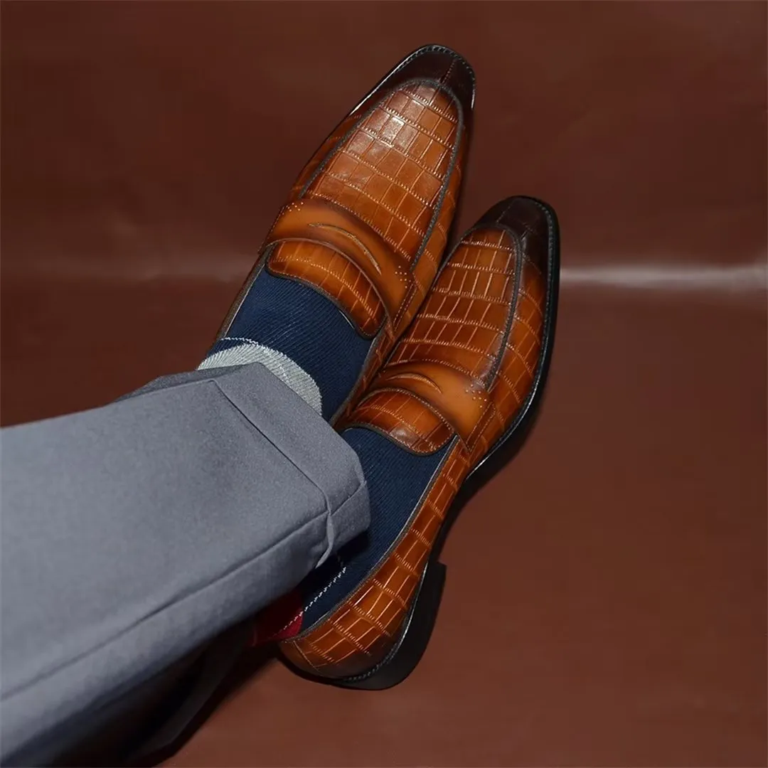 Contemporary Slip-On Elegance Dress Shoes