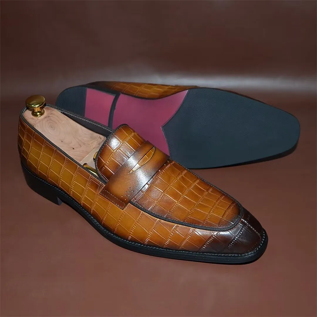 Contemporary Slip-On Elegance Dress Shoes