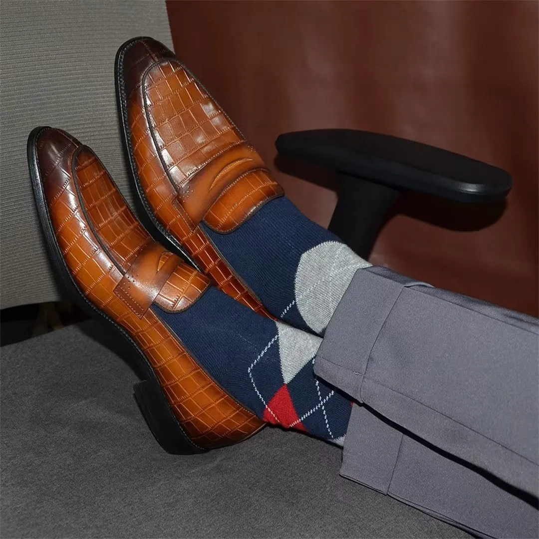 Contemporary Slip-On Elegance Dress Shoes