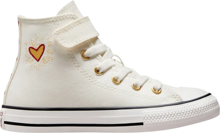 Converse Chuck Taylor All Star Easy-On High PS Valentines Day 2023 Sneakers - Vintage White, Cream