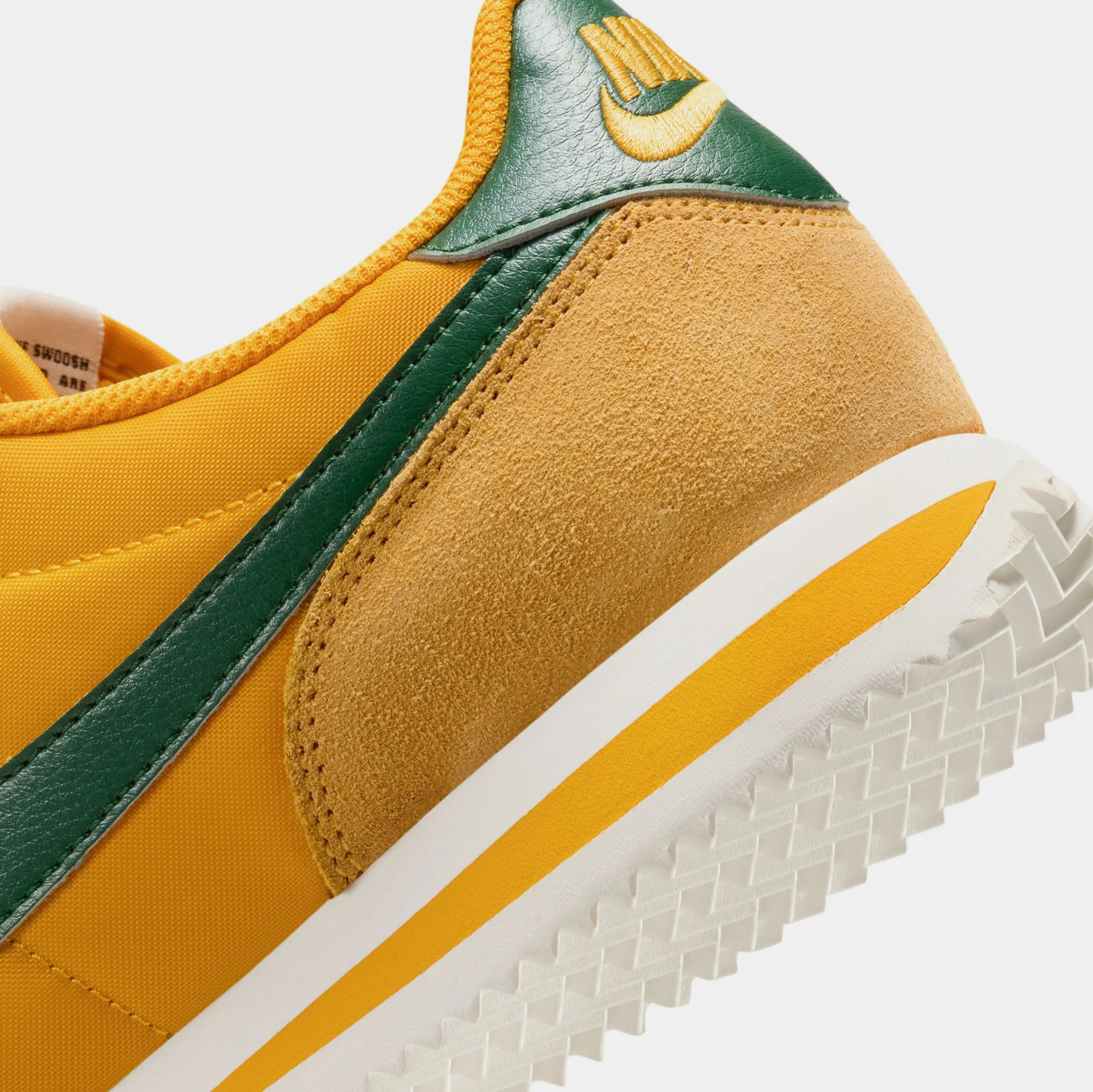 Cortez Textile Vivid Sulphur Womens Lifestyle Shoes (Yellow Ochre/Gorge Green/Safety Orange)