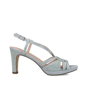 Corvus Sandals in Silver by Menbur