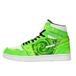 Custom Rick and Morty-Themed AJ1 High-Top Shoes with Black and White Laces Uniquely Crafted for Exceptional Style,AJ1H-23020160