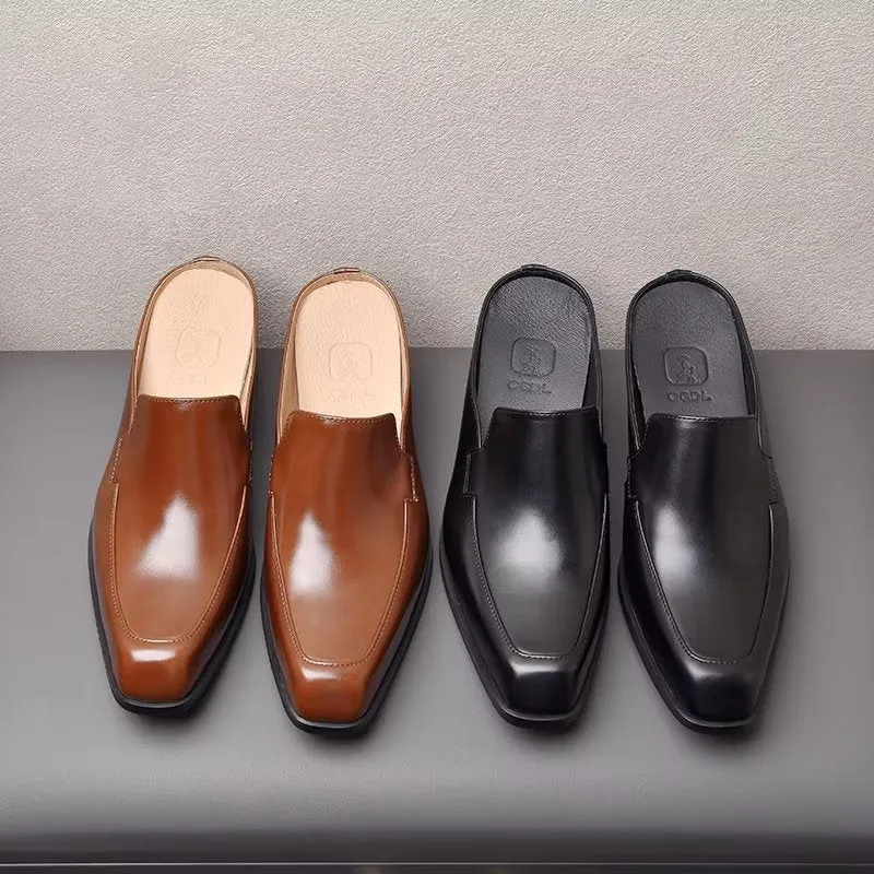 ElegantLux Genuine Leather Slip On Dress Shoes