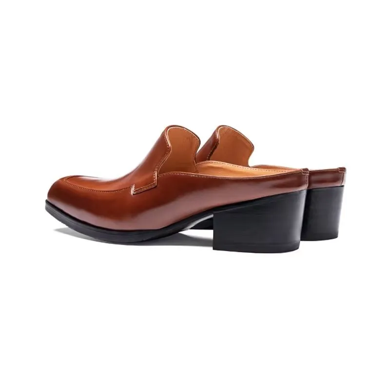 ElegantLux Genuine Leather Slip On Dress Shoes