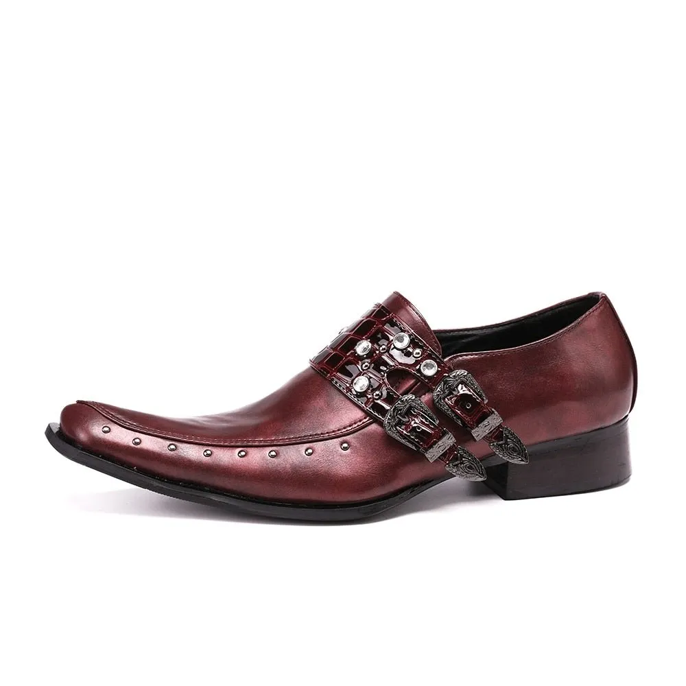 ExoticaLux Square Toe Oxford Shoes