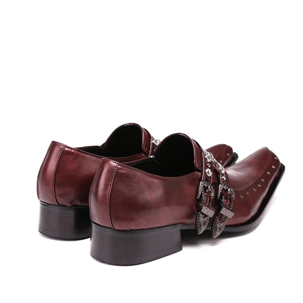 ExoticaLux Square Toe Oxford Shoes