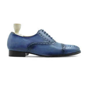 Garland - Men's Greyish Blue Calf Leather Oxford