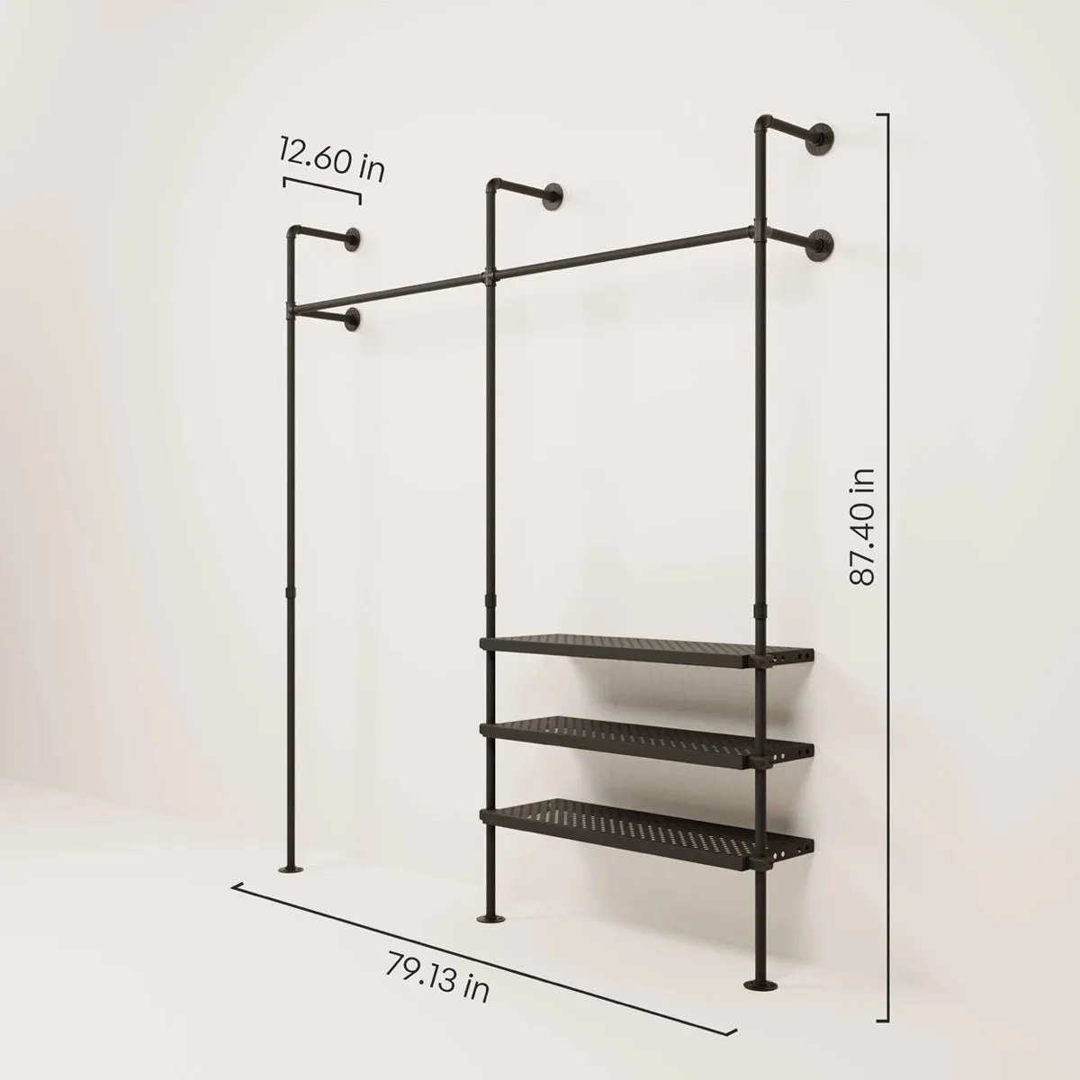 IDA METAL – Open closet storage metal shelf