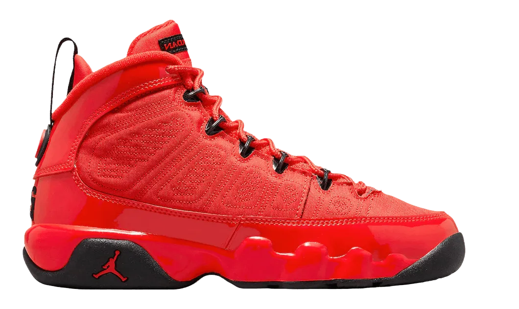 Jordan 9 Retro Chile Red - Grade School