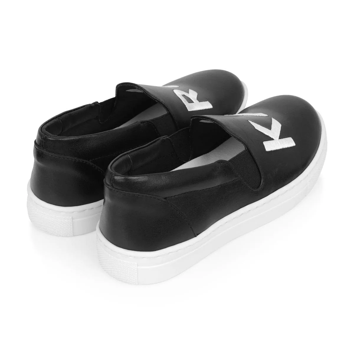 Karl Lagerfeld Leather Slip On Shoes