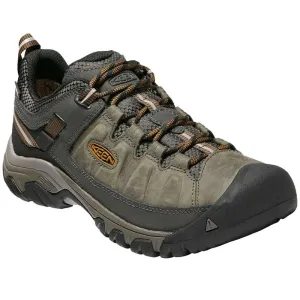 Keen Men's WP Leather Targhee III Low Black Olive 1017784