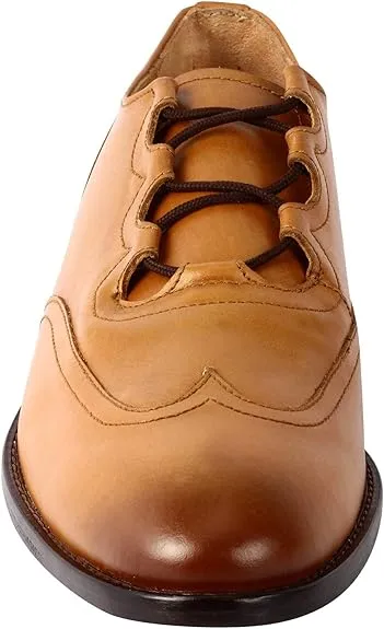 Love and Liberty Men's Genuine Tan Dress Shoes Size 10 Pair Of Shoes