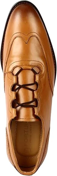 Love and Liberty Men's Genuine Tan Dress Shoes Size 10 Pair Of Shoes