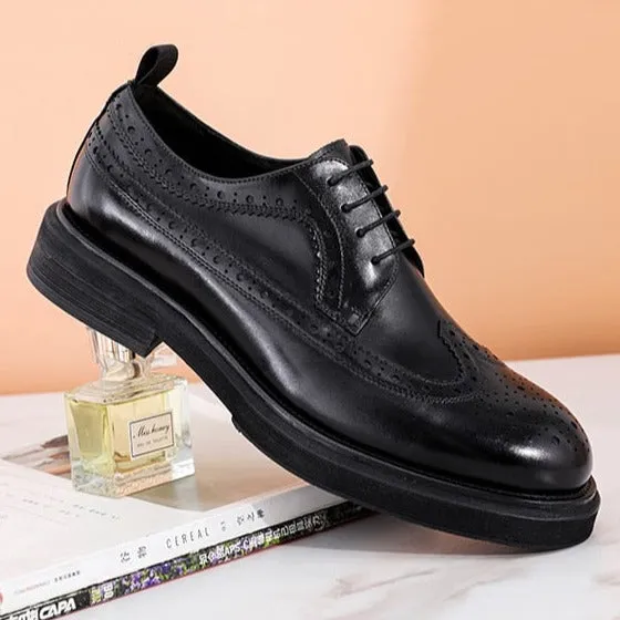 LuxeLeather Classic Oxford Shoes