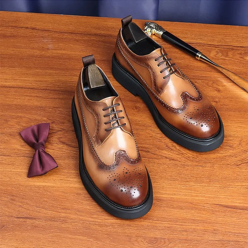 LuxeLeather Classic Oxford Shoes