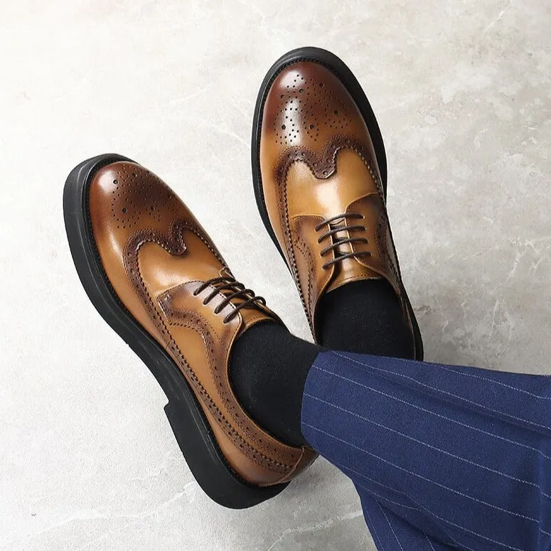 LuxeLeather Classic Oxford Shoes