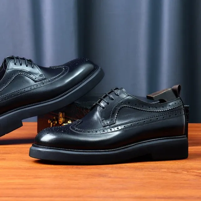 LuxeLeather Classic Oxford Shoes