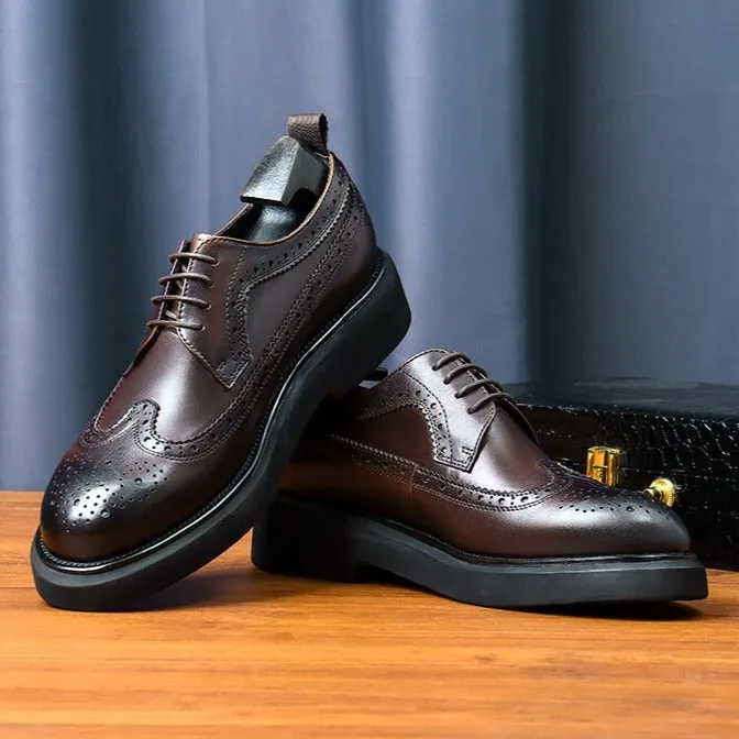 LuxeLeather Classic Oxford Shoes