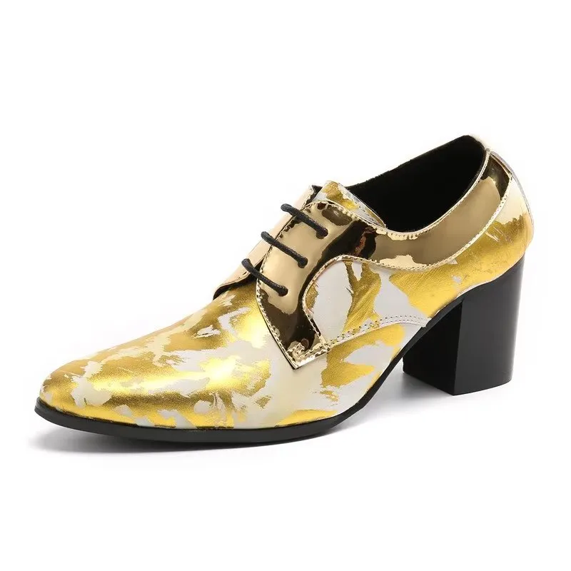 LuxeLeather Exotic Derby Dress Shoes