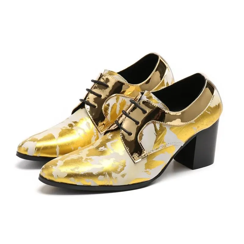 LuxeLeather Exotic Derby Dress Shoes