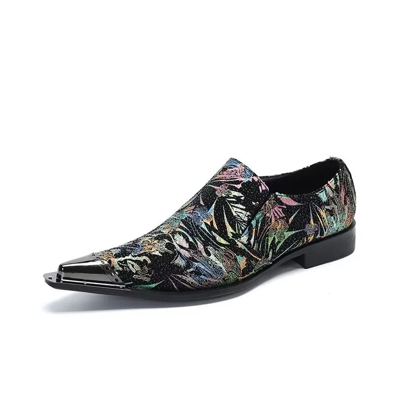 LuxeLeather Exotic Slip-on Dress Shoes