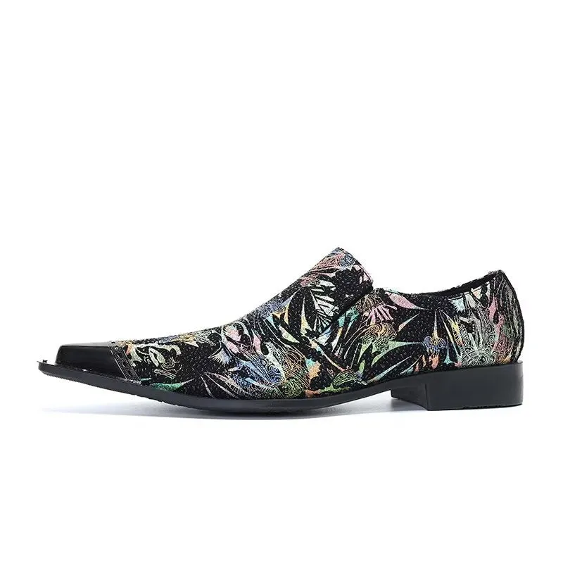 LuxeLeather Exotic Slip-on Dress Shoes