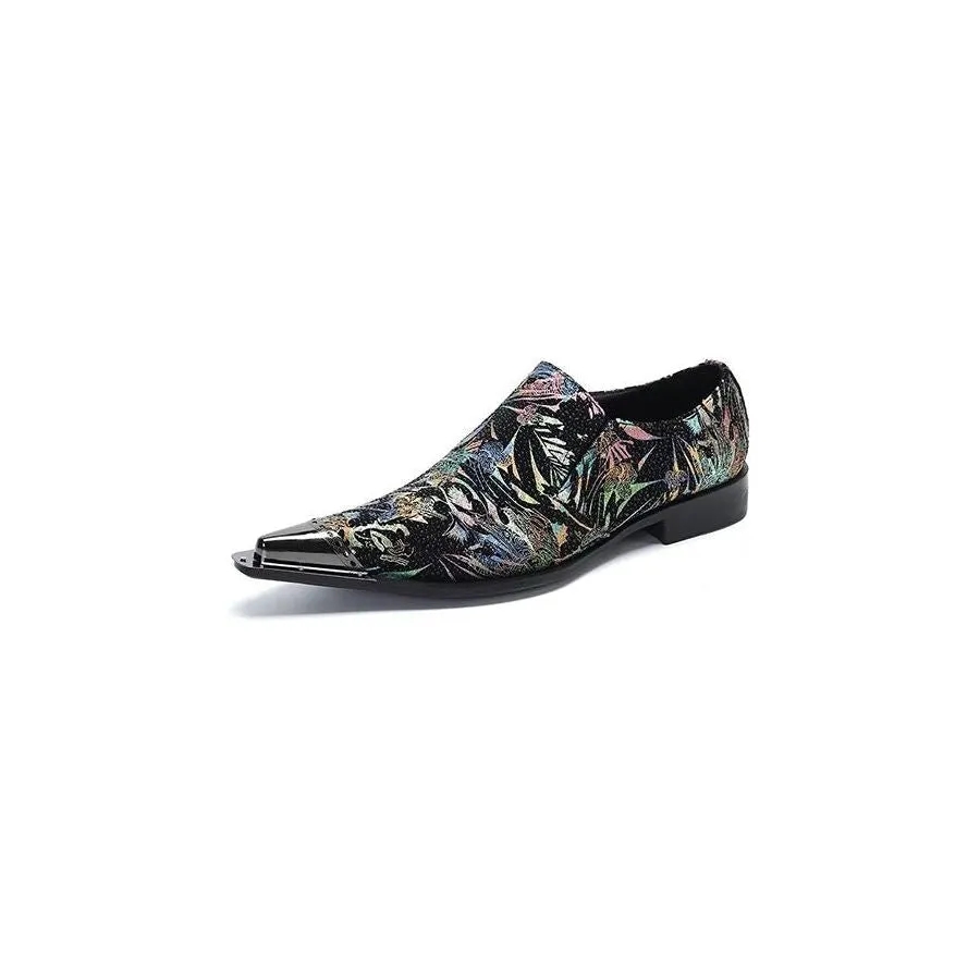 LuxeLeather Exotic Slip-on Dress Shoes